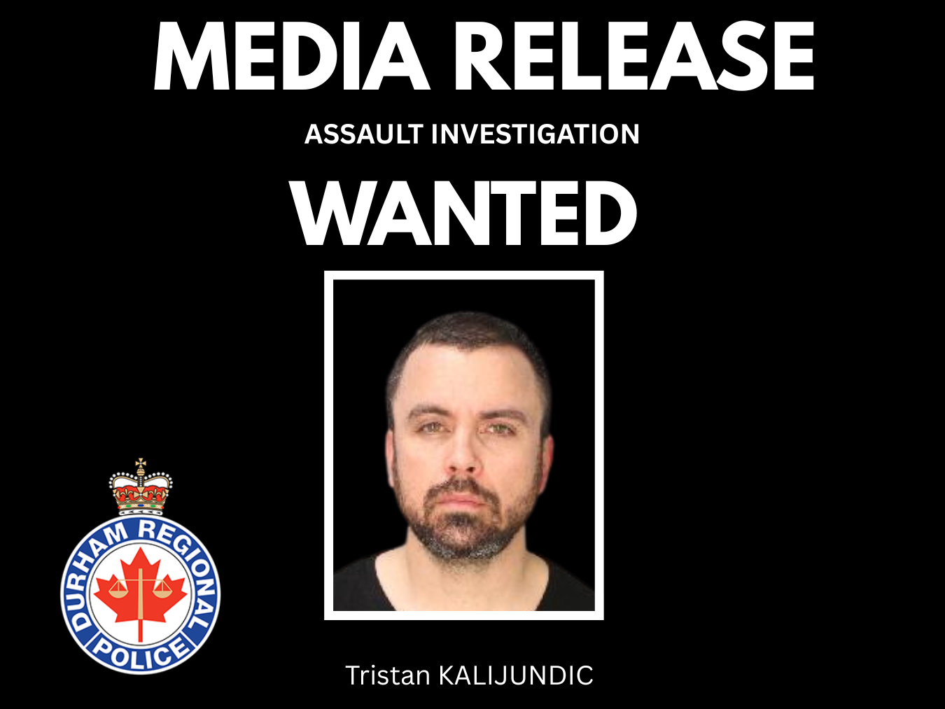 Image of Male Wanted After Assault in Whitby